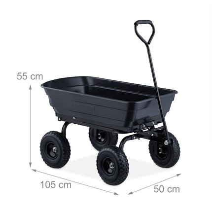 Zahradní vozík se sklápěcí funkcí
