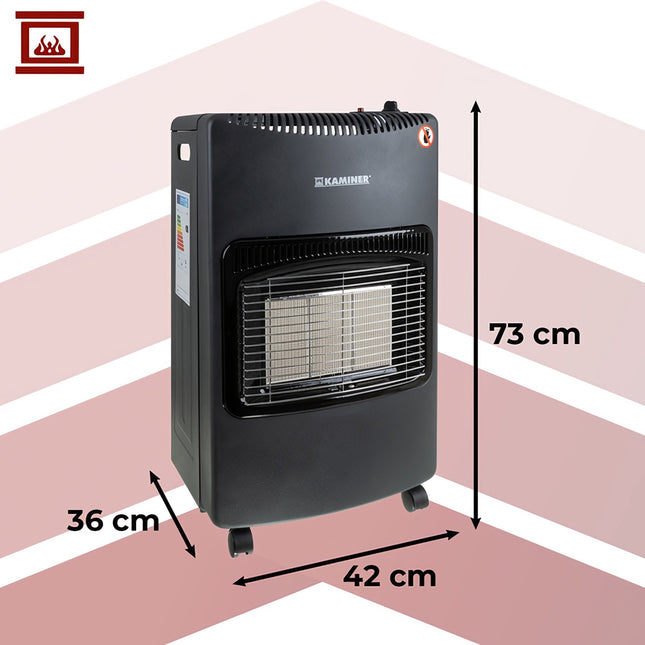 Plynový zářič, 4200W, dosah 60m², LPG, včetně hadice