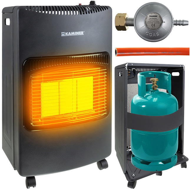 Plynový zářič, 4200W, dosah 60m², LPG, včetně hadice