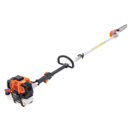 Gas Pole Saw, 43cc 2-Stroke, 12 in Bar, 12 ft Reach