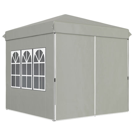 Pop-up altán 2.5 m, voděodolný, UV 50+, světle šedý