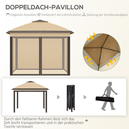 Pop-up voděodolný altán, 3.3x3.3m, UV ochrana