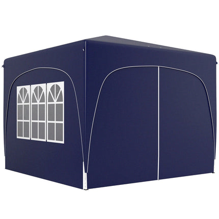 Nůžkový altán 3x3m odolný povětrnosti, UV50+, tmavě modrá