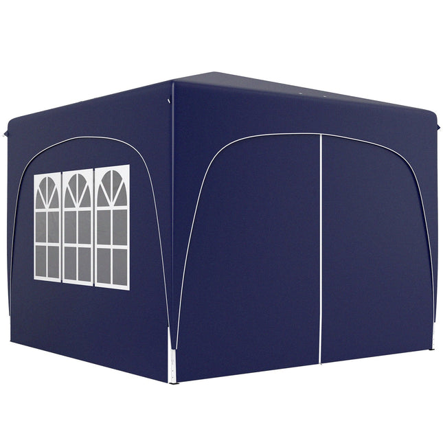 Nůžkový altán 3x3m odolný povětrnosti, UV50+, tmavě modrá