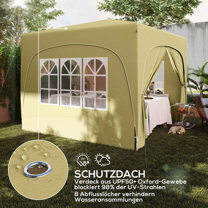 Voděodolný pop-up altán 3x3m s UV ochranou