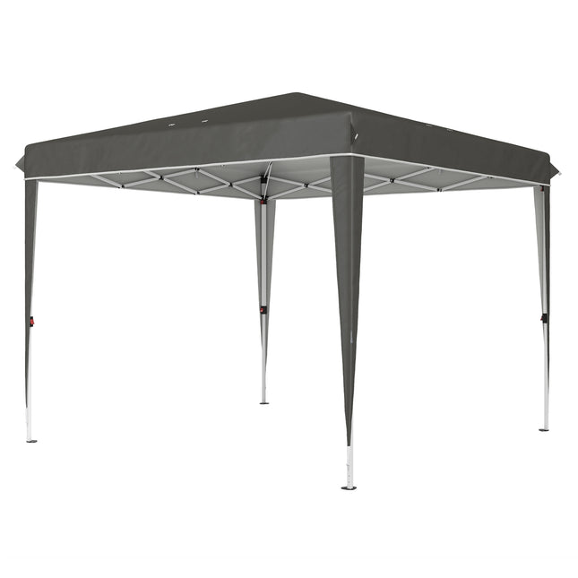 Voděodolný nůžkový altán 3x3m, tmavě šedá, UV 50+
