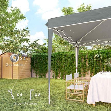 Pop-Up 3x3m Gazebo, water-repellent, UV50+ protection