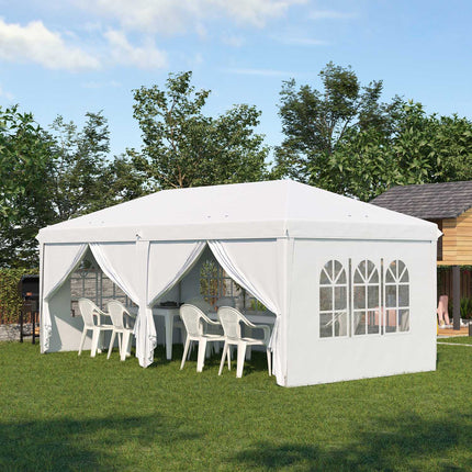 Skládací zahradní pavilon s bočnicemi a UV ochranou