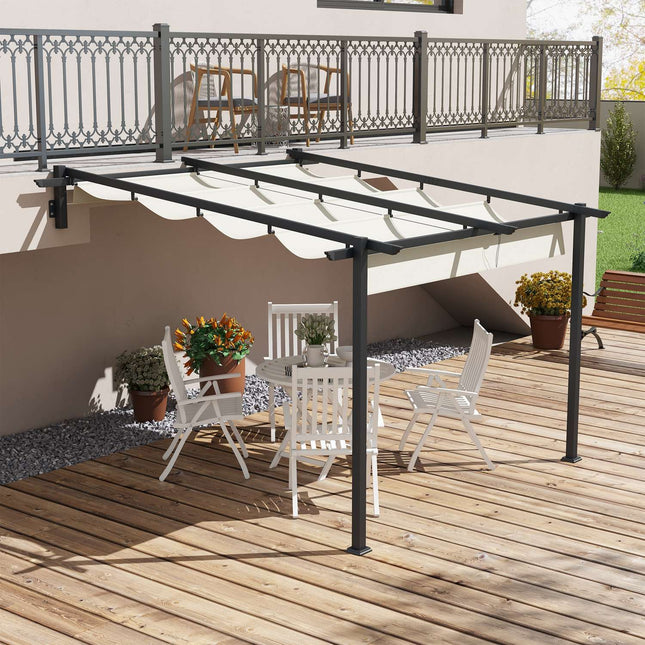 Nastavitelná pergola altán 3 x 3m se stříškou na terasu a do zahrady