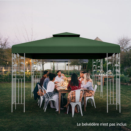 Náhradní střecha k altánu 3 x 3 m, dvoustupňová, polyester