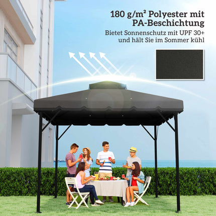 Náhradní střecha k altánu, 3x3m, dvoustupňová, UPF 30+