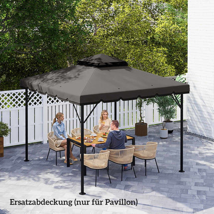 Náhradní střecha k altánu, 3x3m, dvoustupňová, UPF 30+