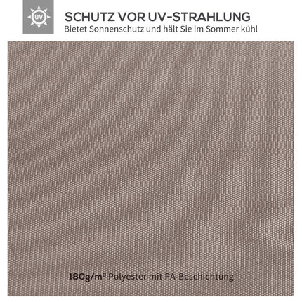 Střešní potah altánu, ochrana proti slunci, béžový polyester, 3x3 M