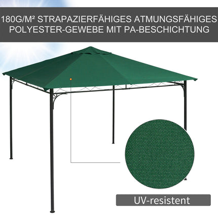 Náhradní polyesterová střecha k pavilonu, 2.98 x 2.95 M, zelená