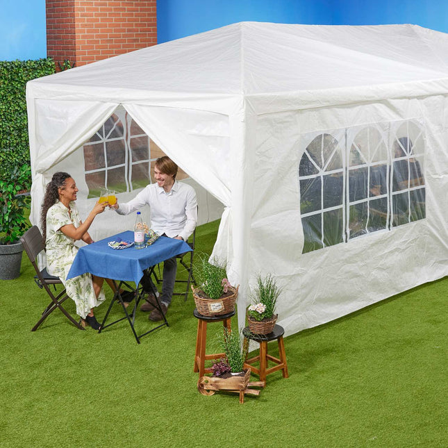 Boční stěny k altánu, 6x, 3x6m, voděodolná PE tkanina