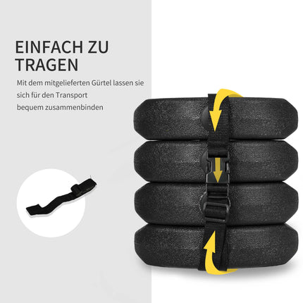 Sada závaží k altánu, 4x 3kg kotvy plněné betonem