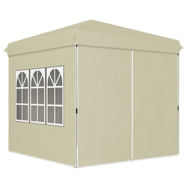 Pop-up altán 2.5x2.5m UV 50+ voděodolný krémový