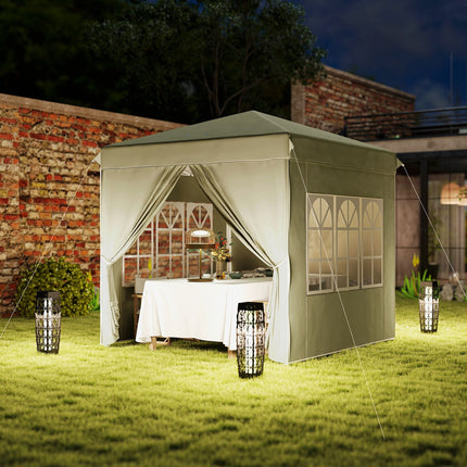 Pop-up altán 2.5x2.5m UV 50+ voděodolný krémový