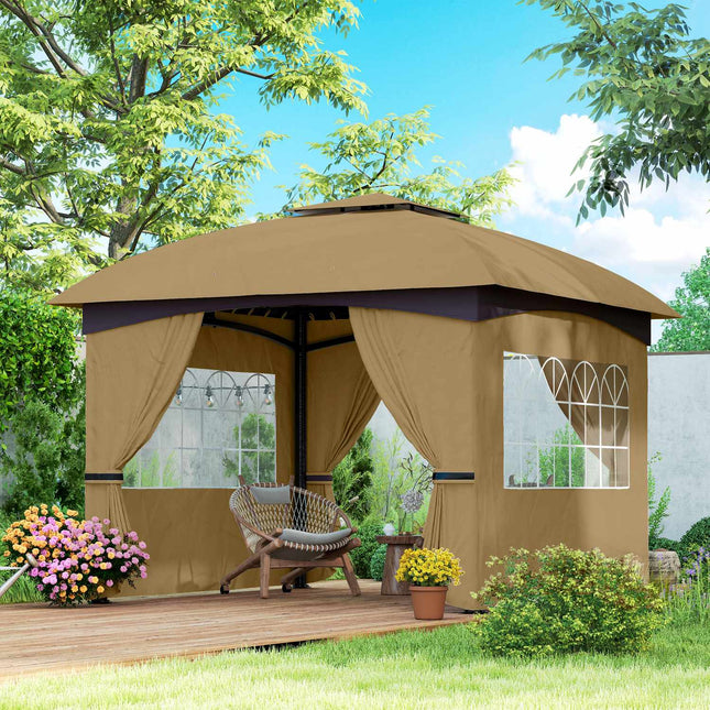 Voděodolný zahradní pavilon 3.4x3.4 m s UV ochranou
