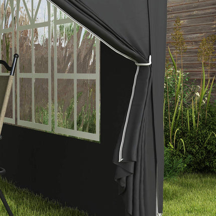 Pop-up altán 3x3m, voděodolný, UV 50+, černý