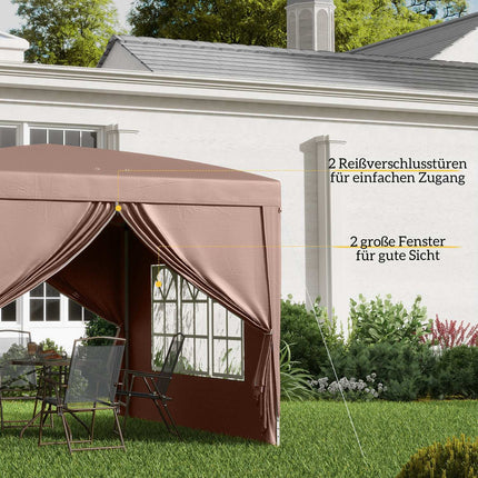 Pop-up altán 3x3m, UV ochrana, voděodolný, stabilní