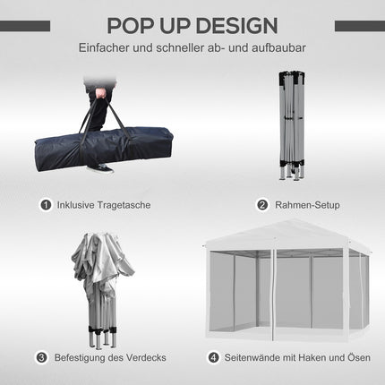 Voděodolný pop-up altán 3x3m s UV ochranou