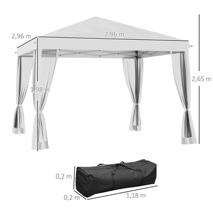 Voděodolný pop-up altán 3x3m s UV ochranou