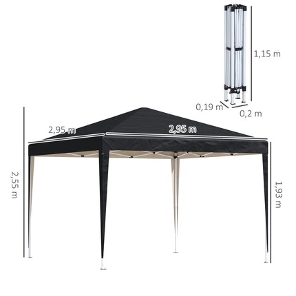 Pop-up altán, 3x3m, voděodolný, mrazuvzdorný, UV ochrana