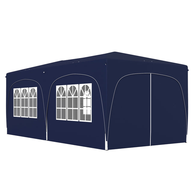 Pop-up altán, 3x6m, UV 50+, voděodolný, tmavě modrý
