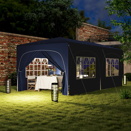 Pop-up altán, 3x6m, UV 50+, voděodolný, tmavě modrý