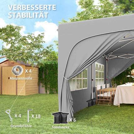 Pop-up altán 3x6m, voděodolný, UV 50+, skládací