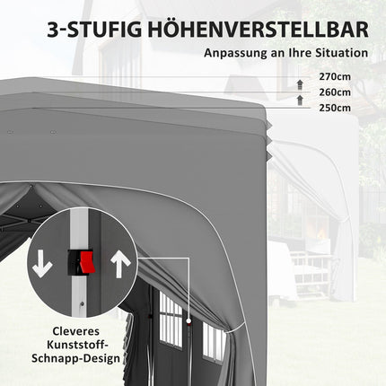 Pop-up altán 3x6m, voděodolný, UV 50+, skládací