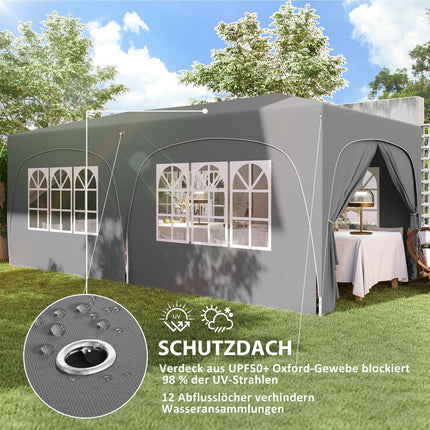 Pop-up altán 3x6m, voděodolný, UV 50+, skládací