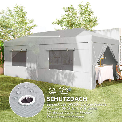 Pop-up altán 3x6m, voděodolný, UV50+ ochrana