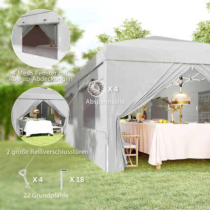 Pop-up altán 3x6m, voděodolný, UV50+ ochrana