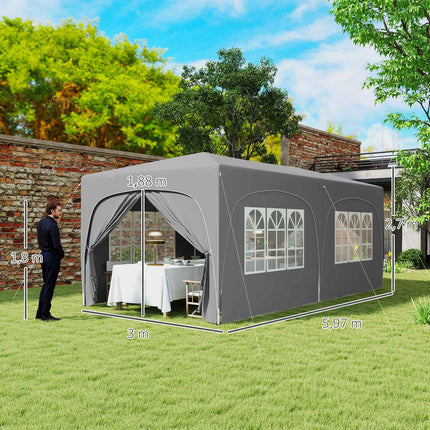 Pop-up altán 3x6m, voděodolný, UV 50+, skládací