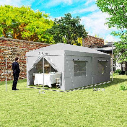 Pop-up altán 3x6m, voděodolný, UV50+ ochrana