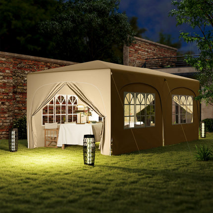 Voděodolný nůžkový altán 3x6m, UV50+, 6 bočnic