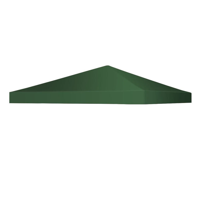 Náhradní střecha altánu, ochrana proti slunci se suchými zipy 300 x 300 cm tmavě zelená