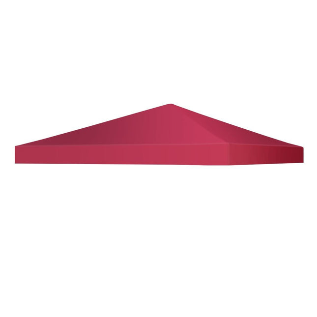 Náhradní střecha altánu, ochrana proti slunci se suchými zipy 300 x 300 cm vínová