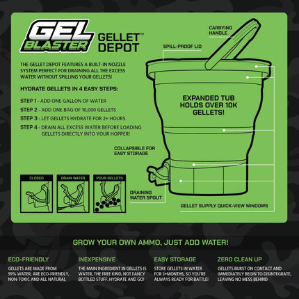Gel Blaster Gellet Depot – průhledný