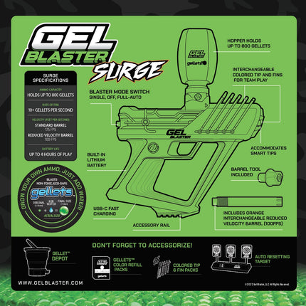 Gel Blaster Surge sada s 10 000 gelovými kuličkami
