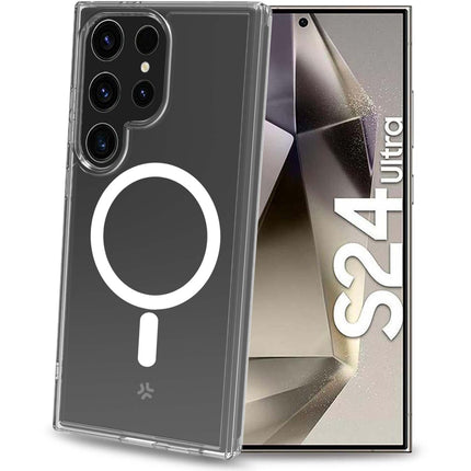 Gelskinmag magnetický TPU kryt Galaxy S24 Ultra 5G průhledný