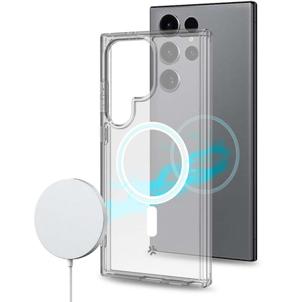 Gelskinmag magnetický TPU kryt Galaxy S24 Ultra 5G průhledný