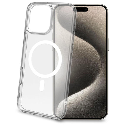 Gelskinmag TPU kryt kompatibilní s MagSafe iPhone 16 Pro Max průhledný