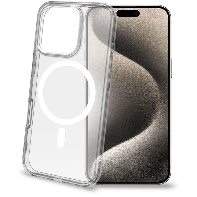 Gelskin mag TPU kryt kompatibilní s MagSafe iPhone 16 Pro průhledný