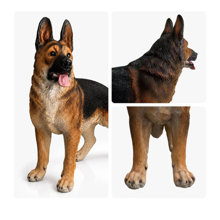 German Shepherd Garden Statue, Polyresin, 114 cm