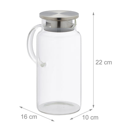 Skleněná karafa s víčkem 1.5 litru