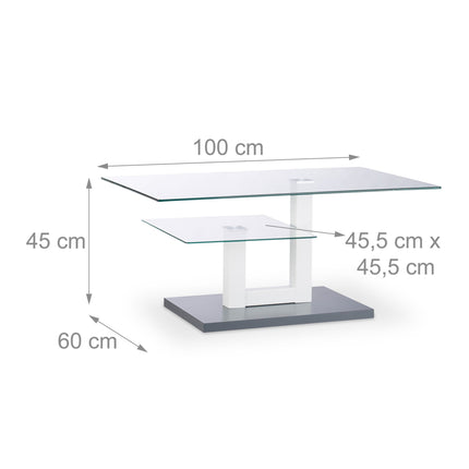 Couchtisch aus Glas