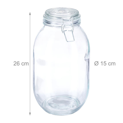 Glasgefäß 3 Liter